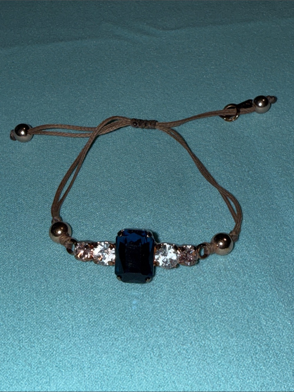 Dream Catcher Adjustable Royal Blue Crystal Cord Bracelet Coravana